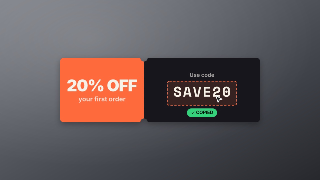 Coupon at 16:9