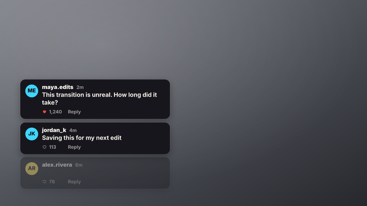 Comments at 16:9