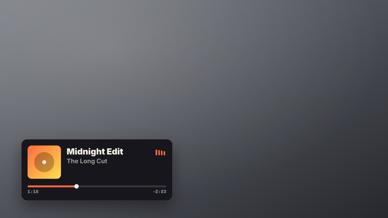 Now playing at 16:9
