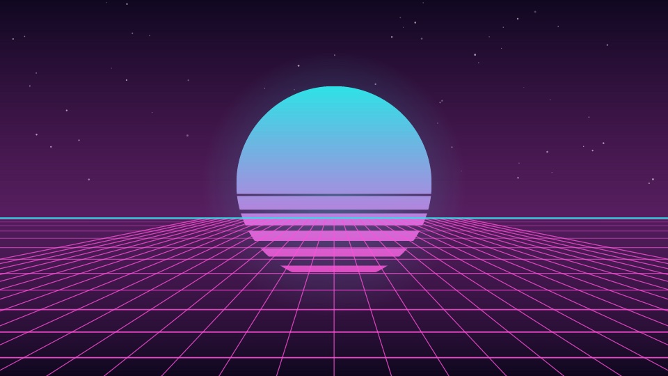 Backdrops · Retro grid